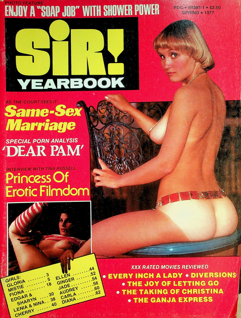 Sir! Yearbook Magazine  Tina Russell Princess Of Erotic Filmdom Interview / Every Inch A Lady  Spring 1977       022326lmp