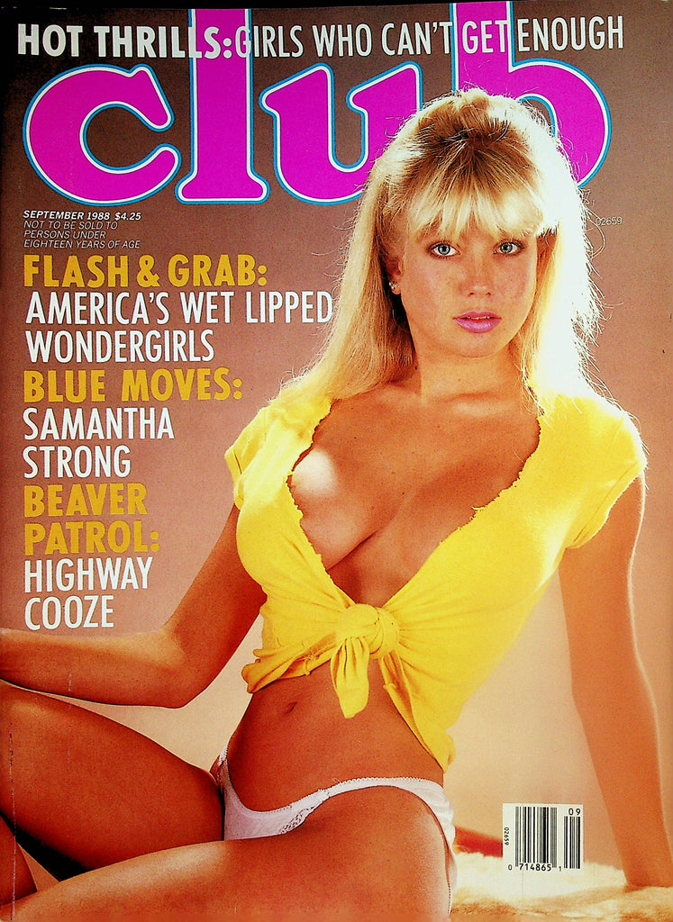 Club Magazine  Samantha Strong, Debbie Sass, Marilyn Chambers  September 1988      020324lm-p2