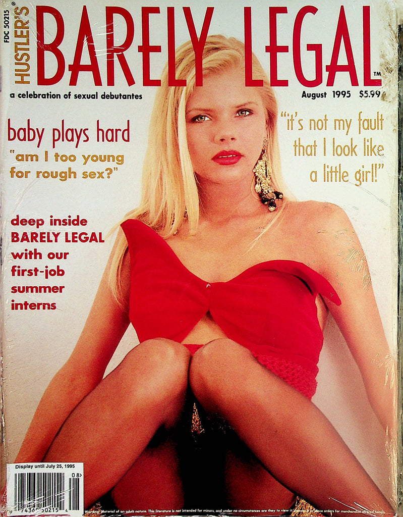 Hustler's Barely Legal Magazine  Rough Sex?   August 1995   New   010224lm-p2