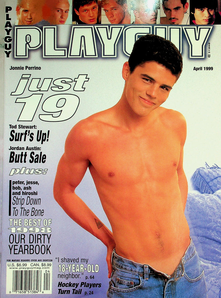 Playguy Gay Magazine  Cover Guy Jonnie Perrino  April 1999   031326lmp