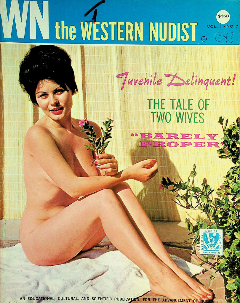 The Western Nudist Magazine  The Tale Of Two Wives / "Barely Proper" VOL.1 #7 1960'S  1960's 081026lmp-GSC