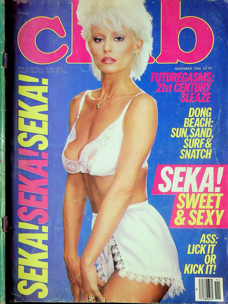 Club Magazine Ft. Seka & John Allum November 1986 022525RP