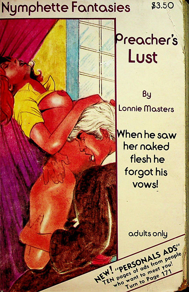Preacher's Lust Adult Novel by Lonnie Masters  1983   070823lm-p2