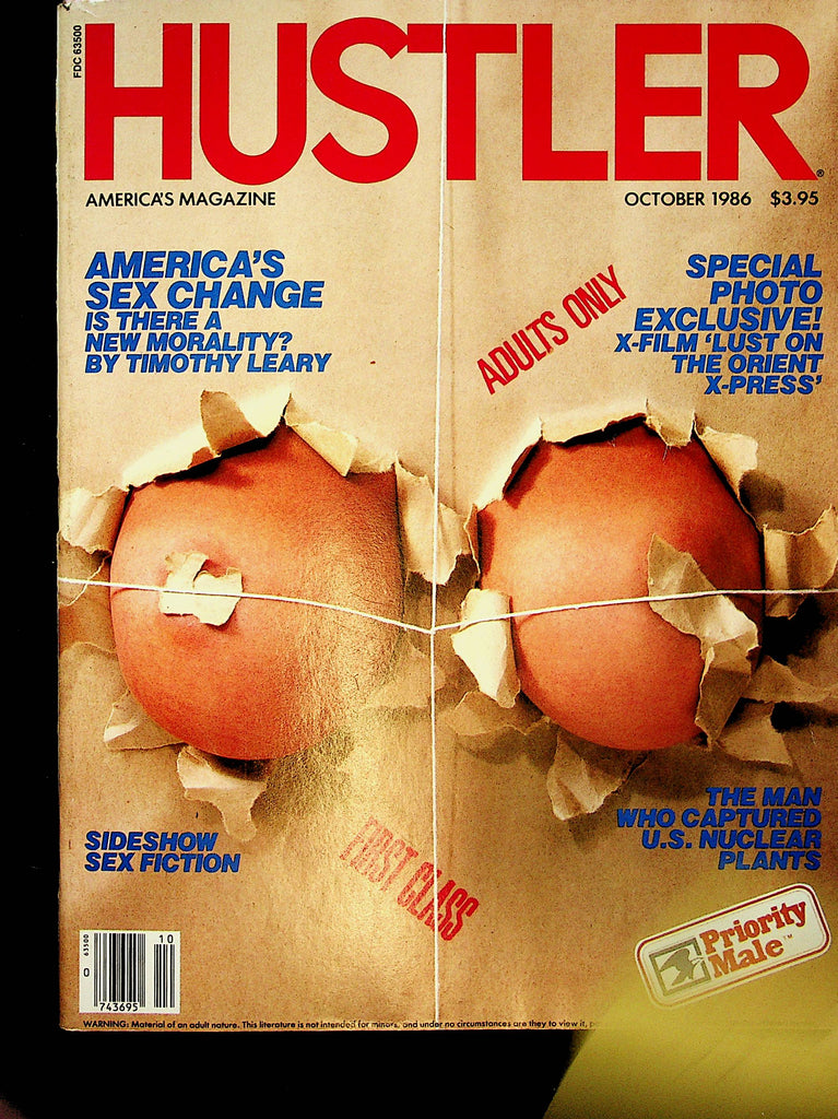 Hustler Magazine  America's Sex Change by Timothy Leary / Centerfold Girl Nicole  October 1986      082223lm-p