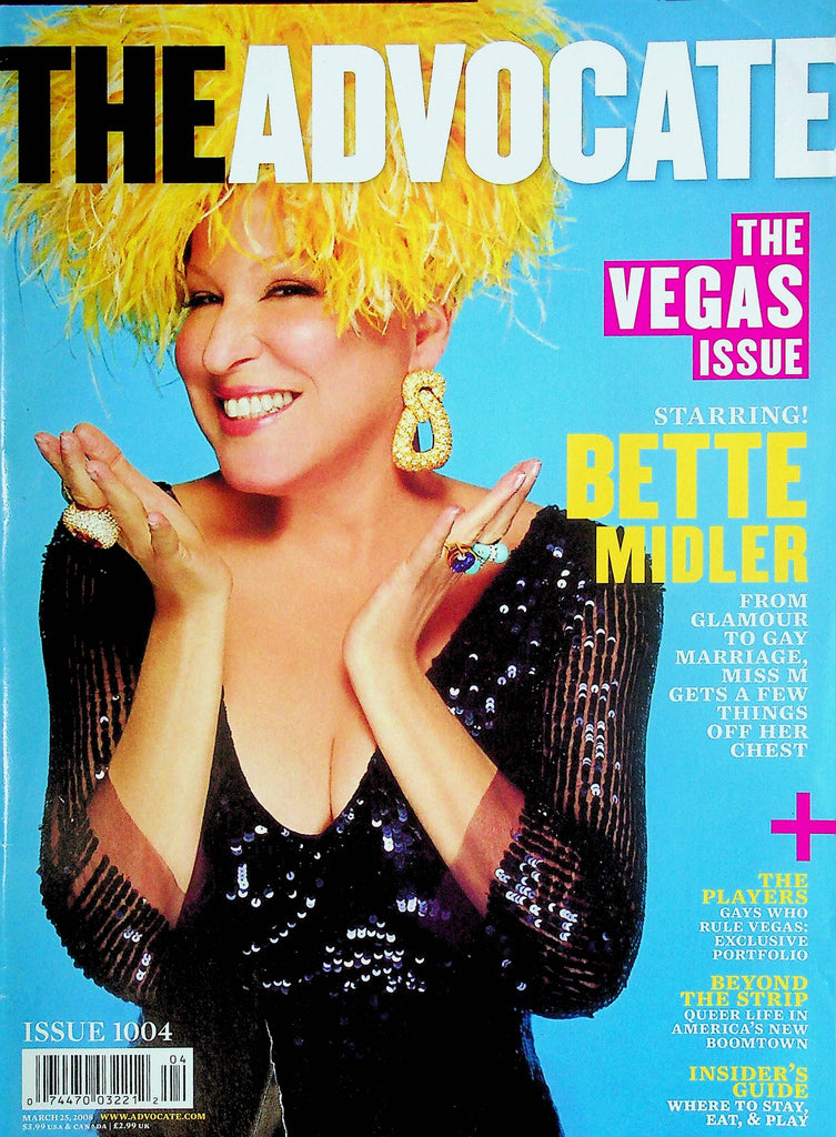 The Advocate Men's Magazine The Vegas Issue Ft. Bette Midler No.1004 081424RP