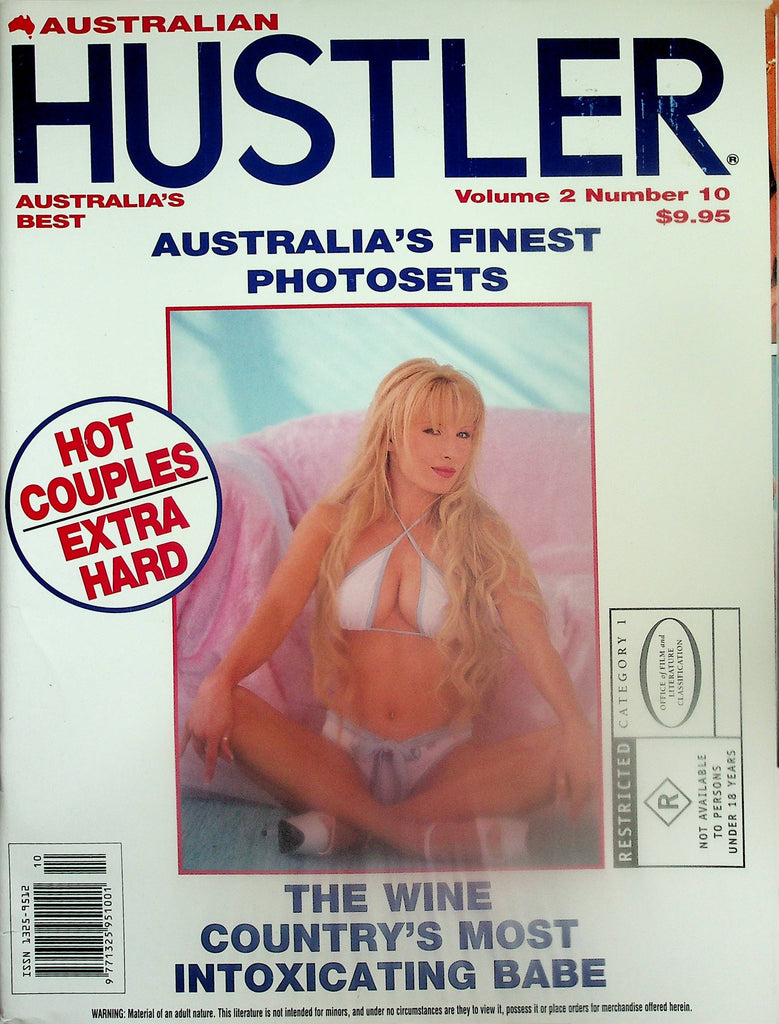 Australian Hustler Magazine  Cover/Centerfold Girl Rachelle vol.2 #10  1997    102325lm-p