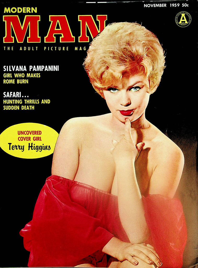 Modern Man Vintage Magazine  Uncovered Cover Girl Terry Higgins  November 1959   092124lm-p