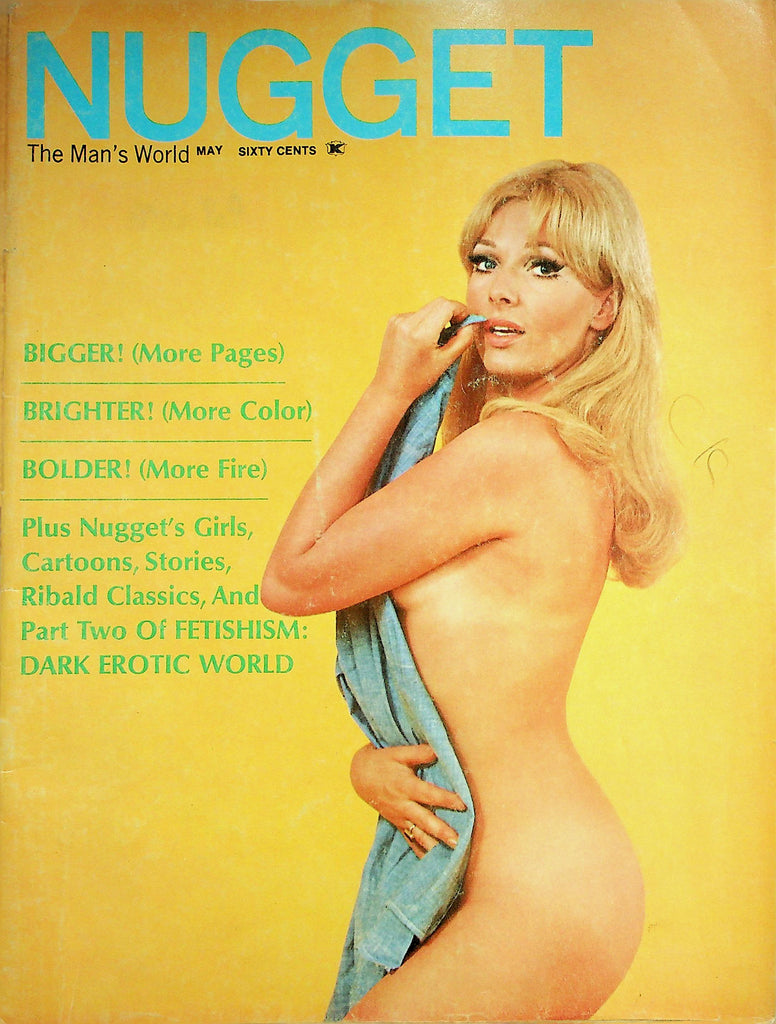 Nugget Magazine  Centerfold Girl Katey Williams / The Dark, Erotic World Fetishism  May 1969    031926lmp
