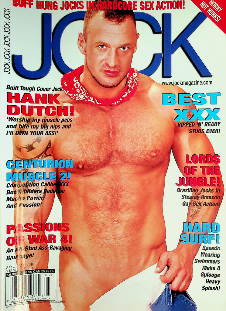 Jock Gay Magazine  Cover Jock Hank Dutch vol.18 #3 May 2007     041726lmp