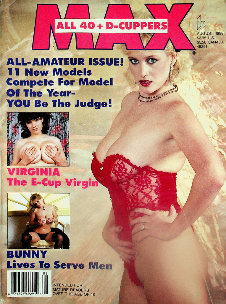 Max Busty Magazine  Covergirl Bunny  August 1988   083025lm-p