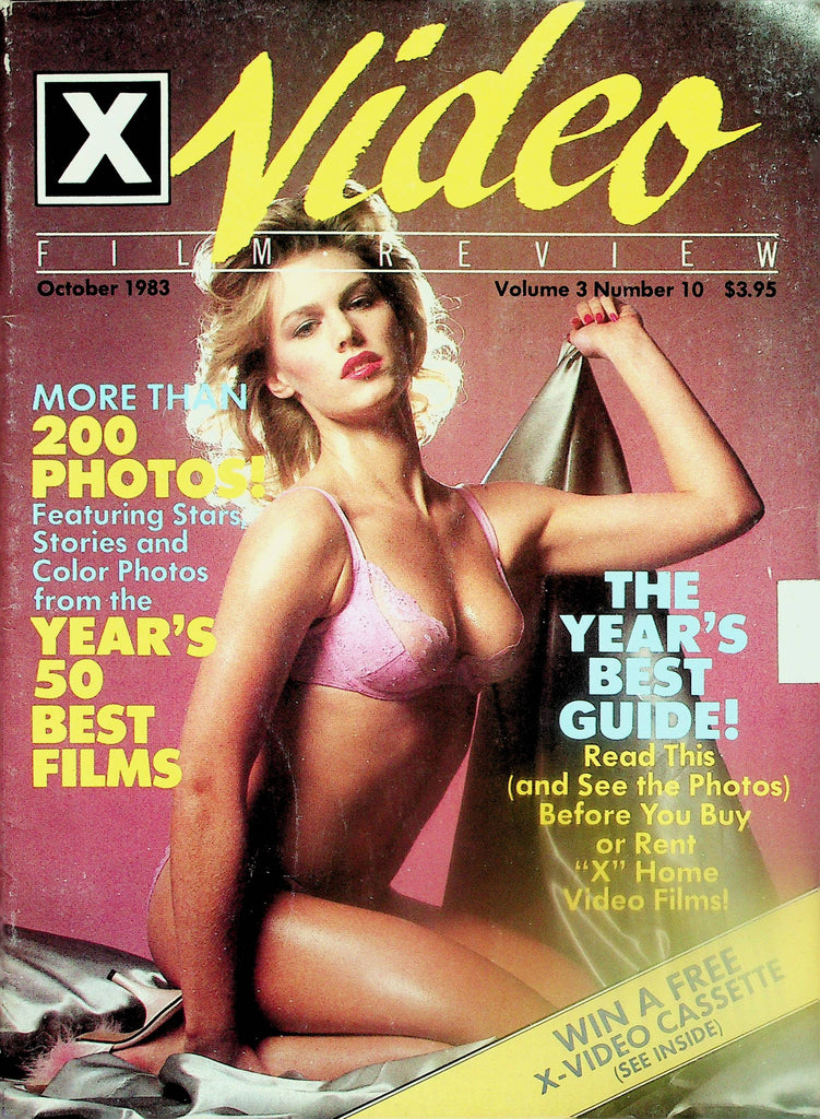 X-Video Film Review Magazine  Lisa De Leeuw , Vanessa Del Rio, Ron Jeremy & More!  October 1983   073125lm-p