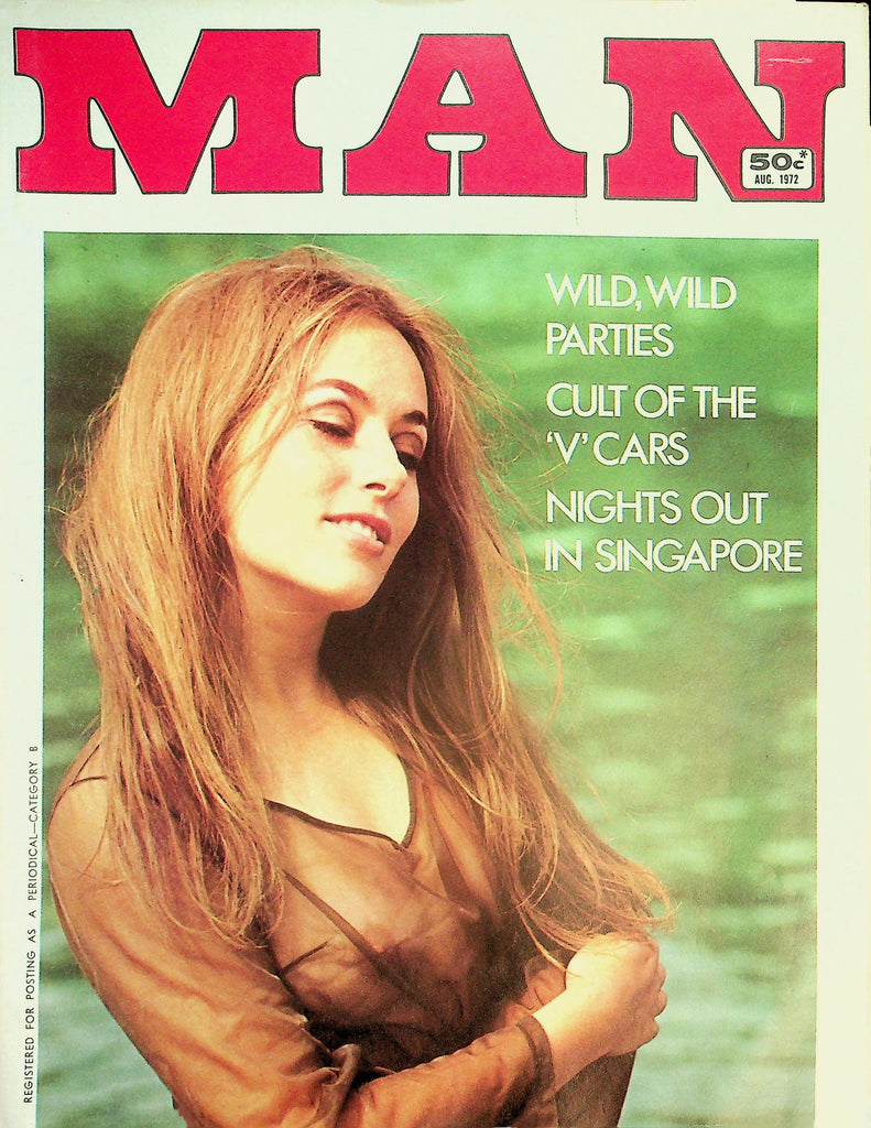 Man Magazine  Wild, Wild Parties  /  Girl Of The Month Jane  August 1972   011926lmp