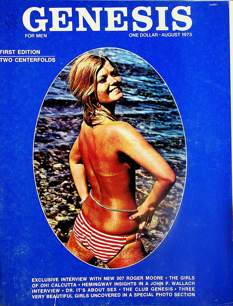 Genesis Magazine  Covergirl Jo Jo / 007 Roger Moore Interview  w/cf's  First Edition 1973   063024lm-p