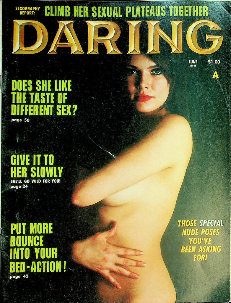 Daring Magazine  Natural Miss-Tery Lady Named Carr / Give It To Her Slowly  June 1972     040126lmp
