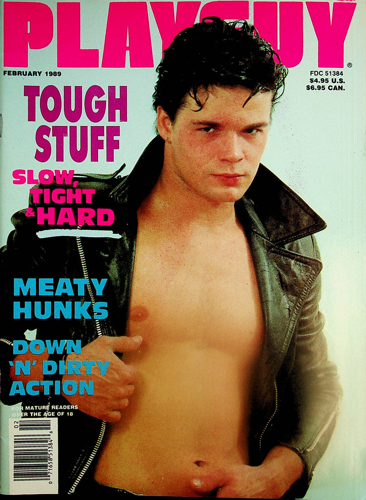 Playguy Magazine  Cover & Centerfold Guy Tough Stuff  February 1989   103024lm-p