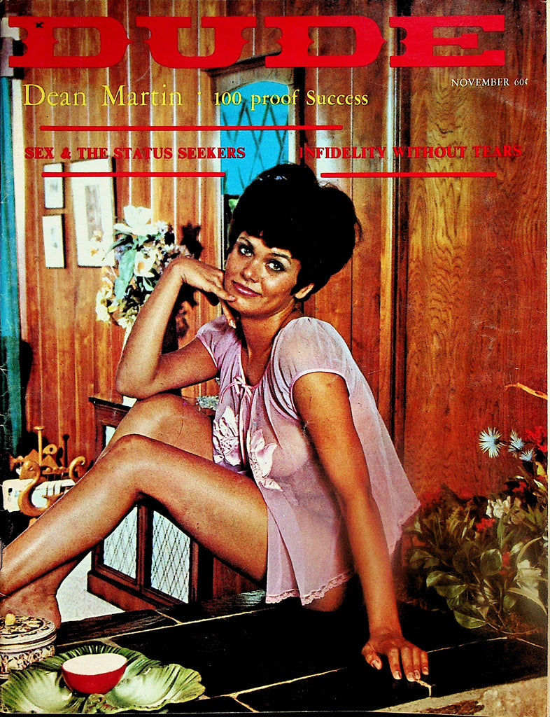 Dude Vintage Magazine   Centerfold Girl Cindy / Dean Martin 100 Proof Success  November 1966  051824lm-p