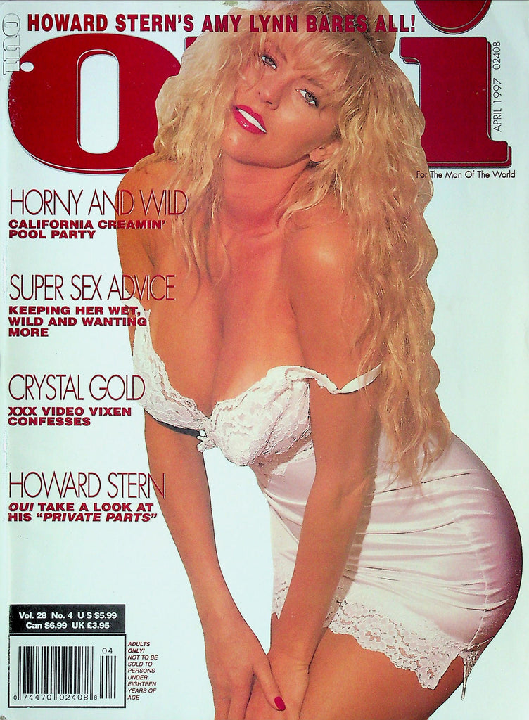 OUI Magazine Ft. Crystal Gold & Howard Stern Vol.28 No.4 April 1997 092225RP-
