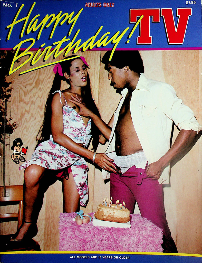 Happy Birthday! Magazine Hot Ebony Transsexual  #1 1990's    012324lm-p