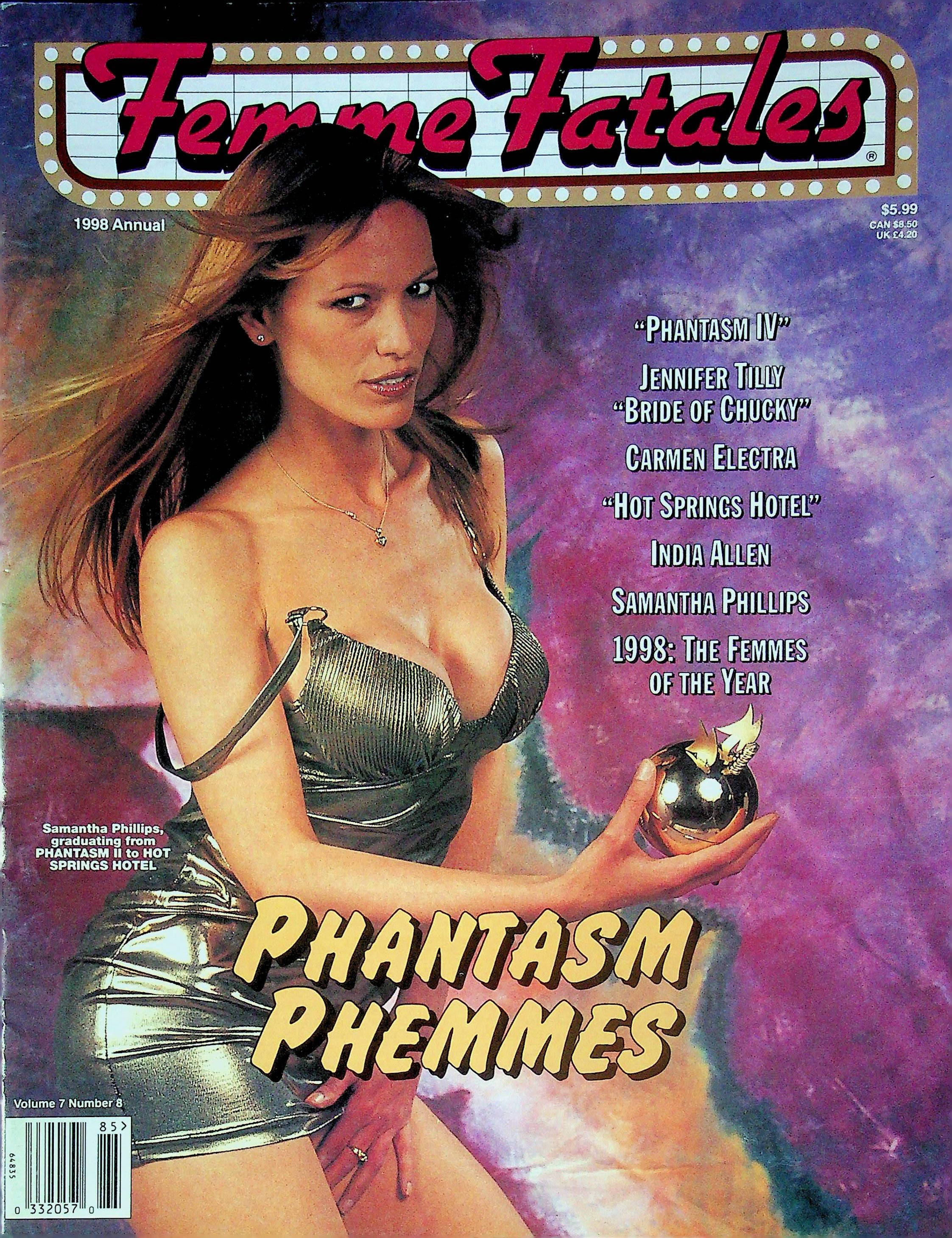 Femme Fatales Magazine Phantasm IV Samantha Phillips 1998 Annual 012524RP