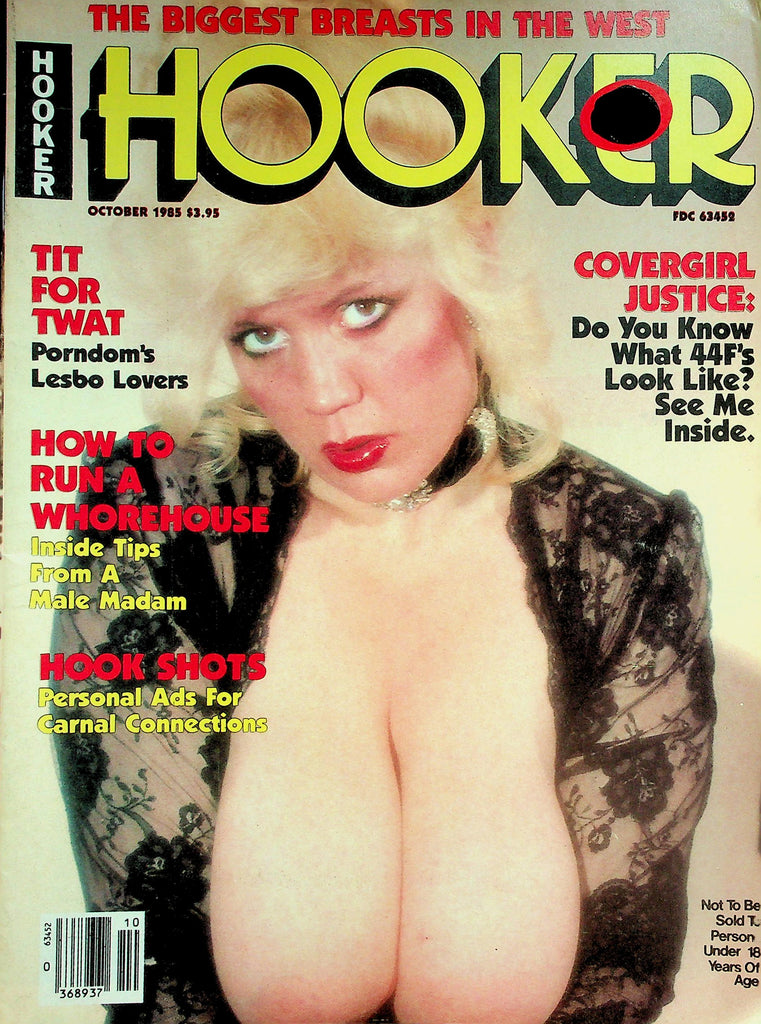 Hooker Magazine  Biggest Breasts In The Wets - Covergirl Justice  October 1985   070726AMP-