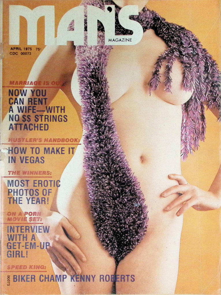 Man's Magazine April 1975 On A Porn Movie Set: Interview with a Get-Em-Up Girl   100426LLP