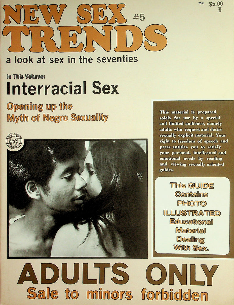 New Sex Trends Magazine  A Look At Sex In The 70's  -  Interracial Sex  #5  1972     050926lmp