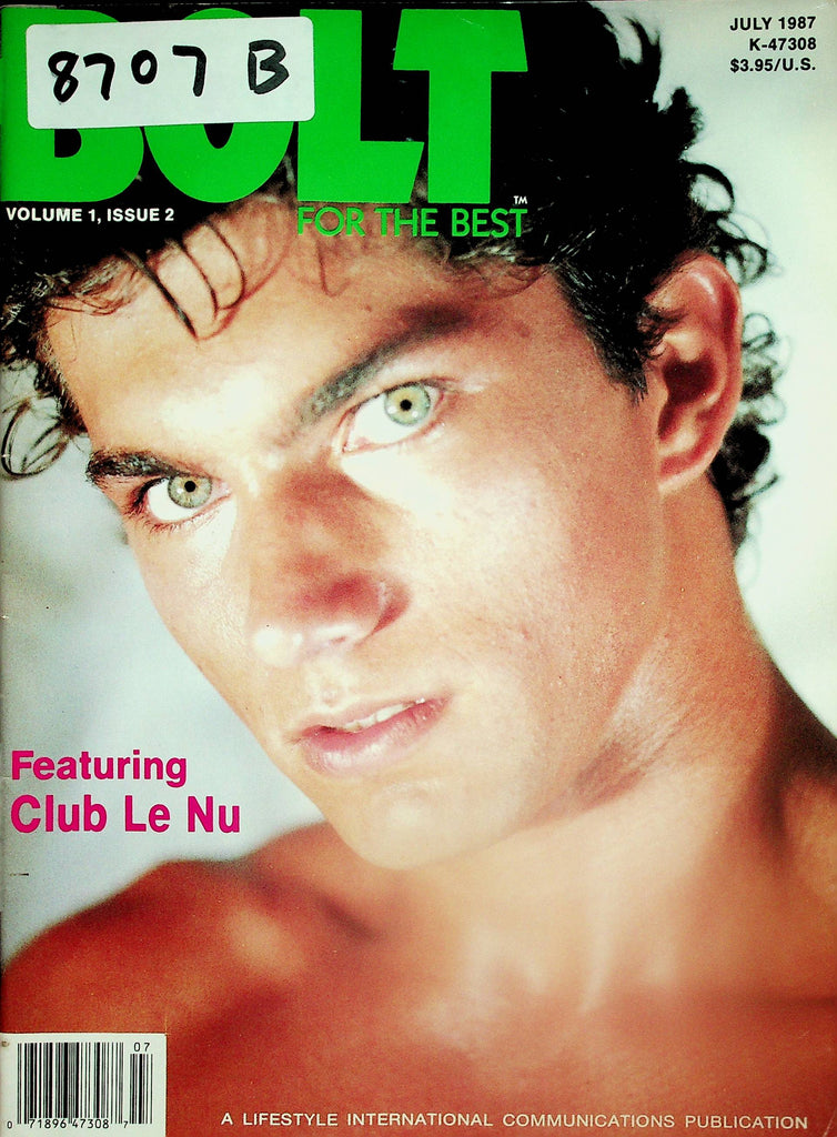 Bolt Gay Magazine  Cover/Centerfold Guy Ross Edwards  July 1987   090625lm-p