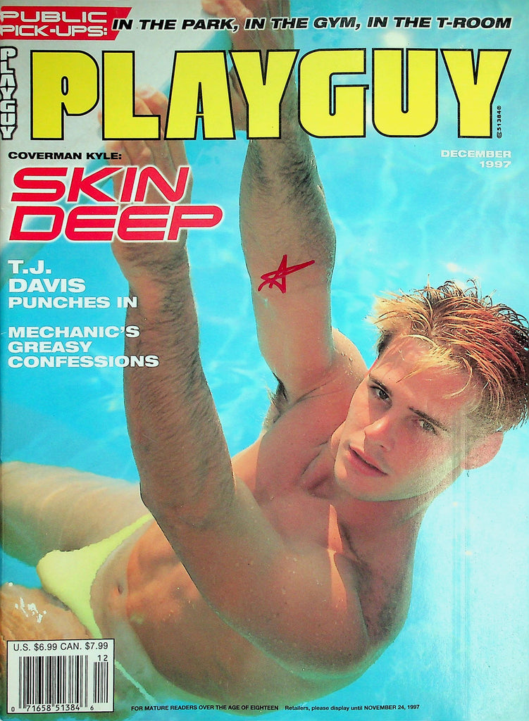 Playguy Gay Magazine  Cover Hunk Kyle  December 1997   062726lmp-GSC
