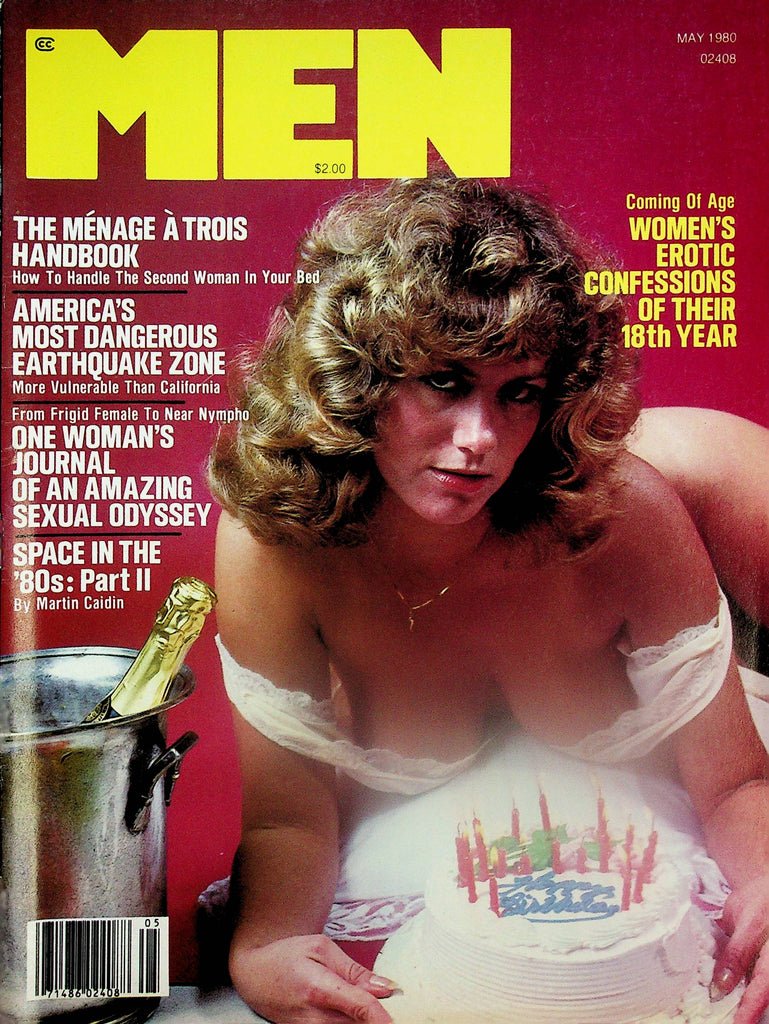 Men Vintage Magazine  Centerfold Girl Chris / The Menage A Trois Handbook  May 1980    070325lm-p