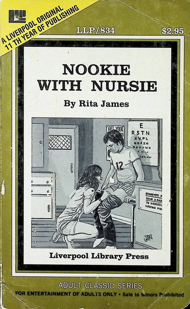 Nookie with Nursie by Rita James LLP834 1979 Liverpool Library Adult Paperback Novel-082124AMP