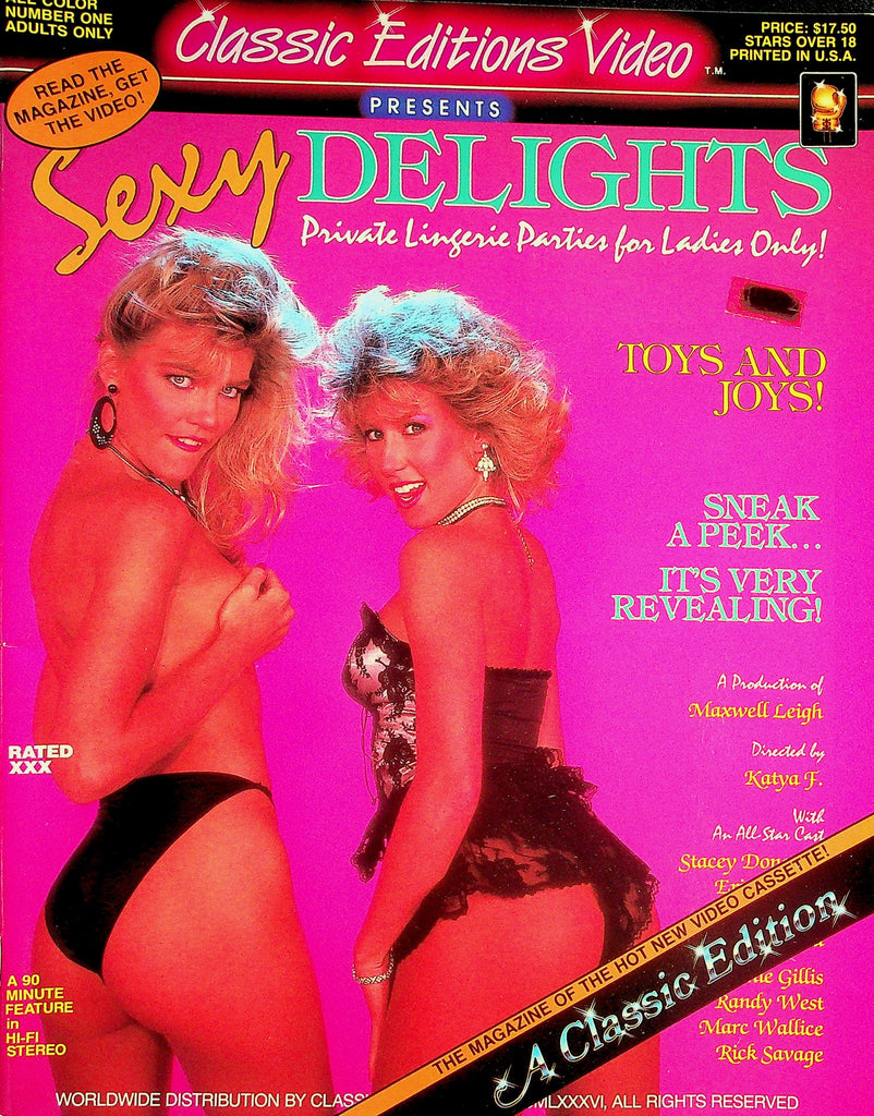 Sexy Delights Magazine  Private Lingerie Parties! Candie Evans , Stacey Donovan & More!  #1 1980's  080726lmp-GSC