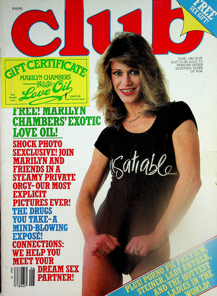 Club Magazine   Marilyn Chambers & Friends In Steamy Private Orgy June 1981   Paul Raymond  042624lm-p2