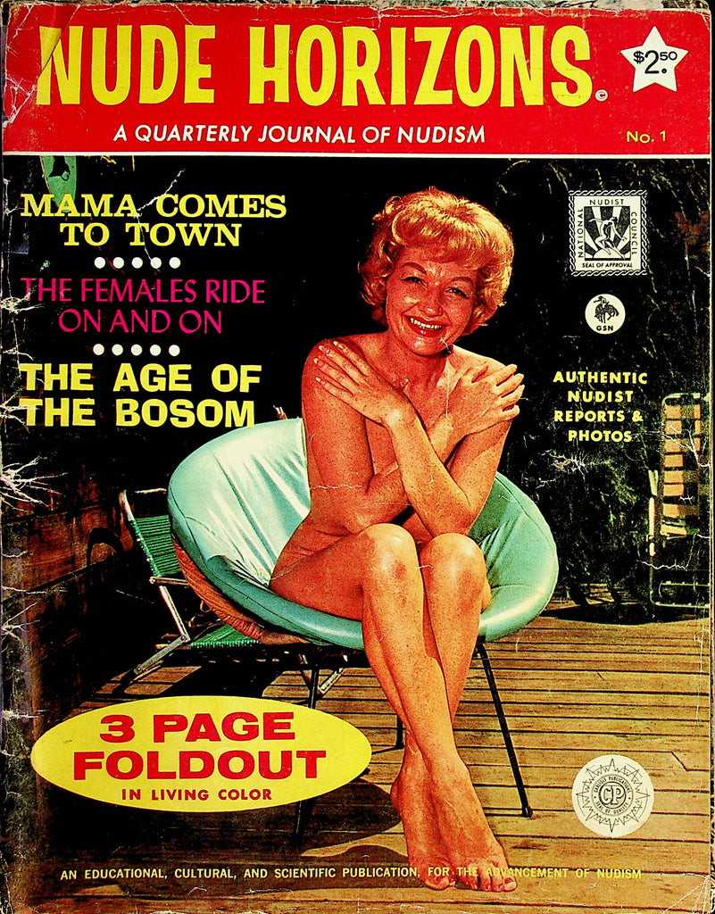 Nude Horizons Journal Of Nudism   The Age Of The Bosom  #1  1960's       071423lm-p2