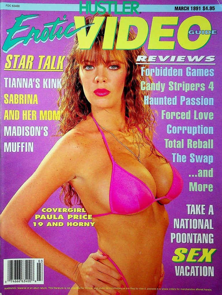 Hustler Erotic Video Guide Magazine Tianna's Kink & Sabrina March 1991 051123RP