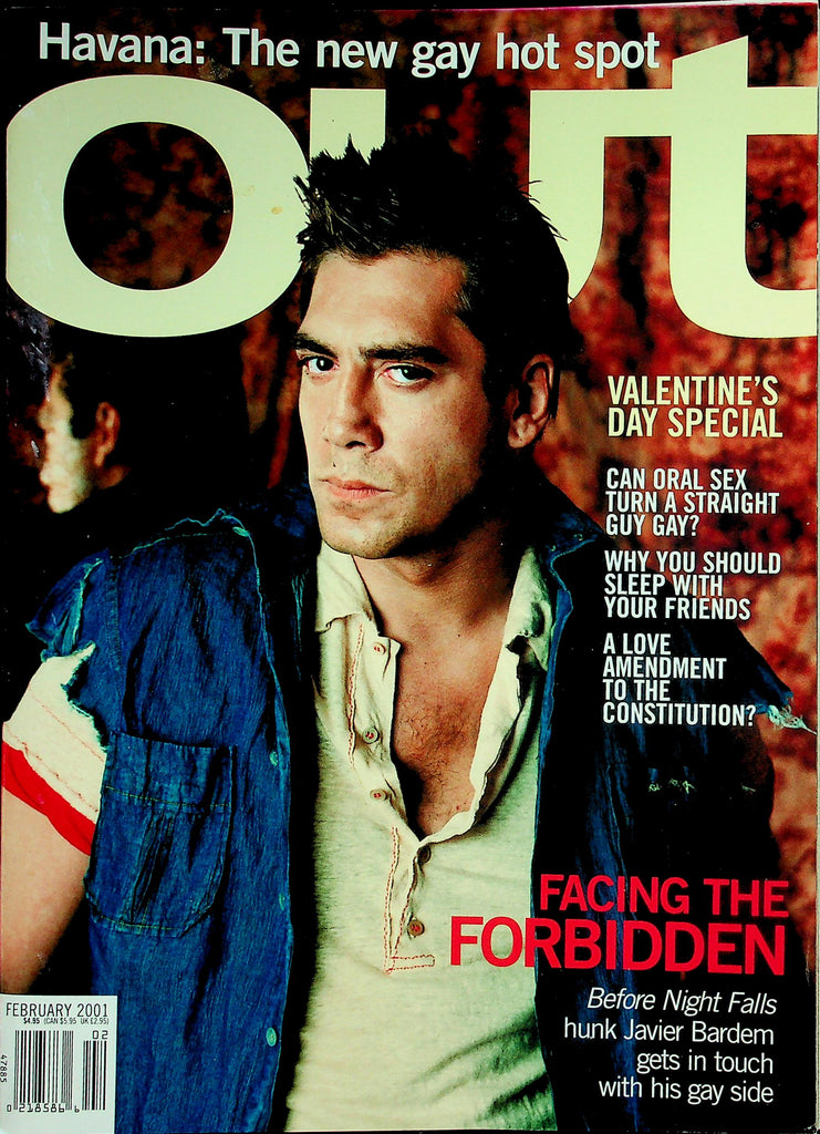 Out Gay & Lesbian Magazine  Valentine's Day Special -  Javier Bardem  February 2001   042226lmp