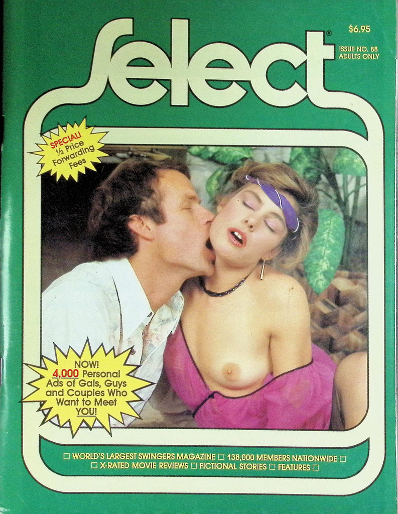 Select Magazine #88 1985 Largest Swingers Magazine, X-Rated Movies Review  101726LLP