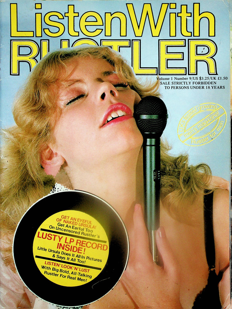 Listen With Rustler Magazine  Cover/Centerfold Girl Ursula  vol.1 #9  1980  080825lm-p