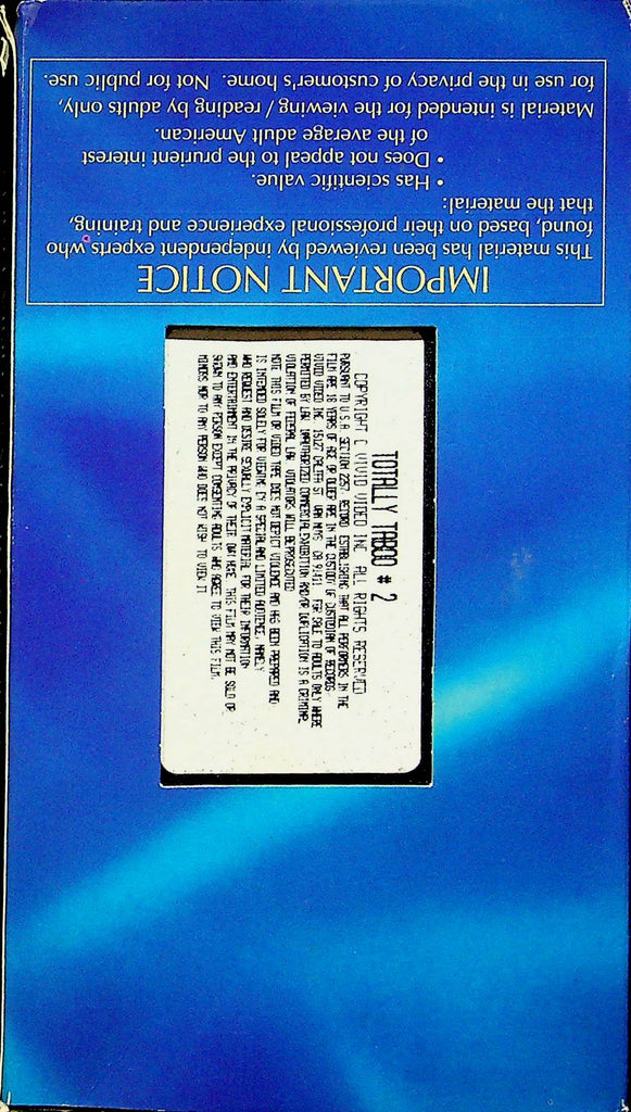 Adult VHS Movie Totally Turbo #2 080123RPVHS5