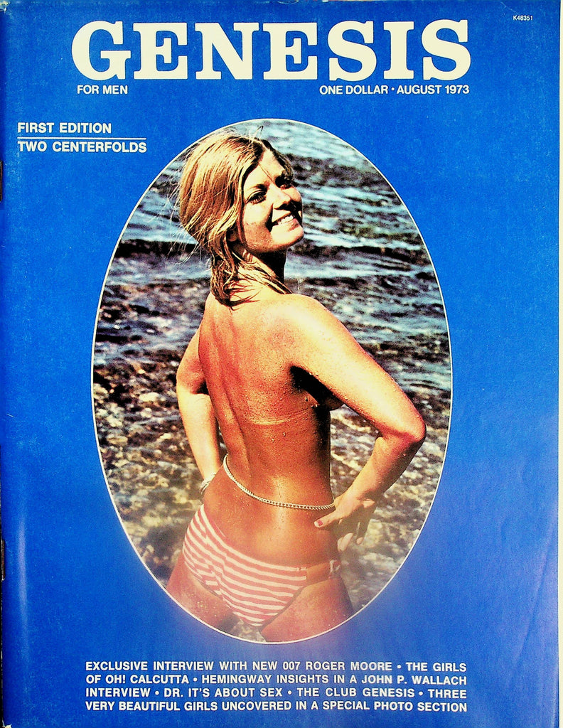 Genesis  Magazine  First Edition!  Two Centerfolds - 007 Roger Moore Interview   August 1973   081925lm-p