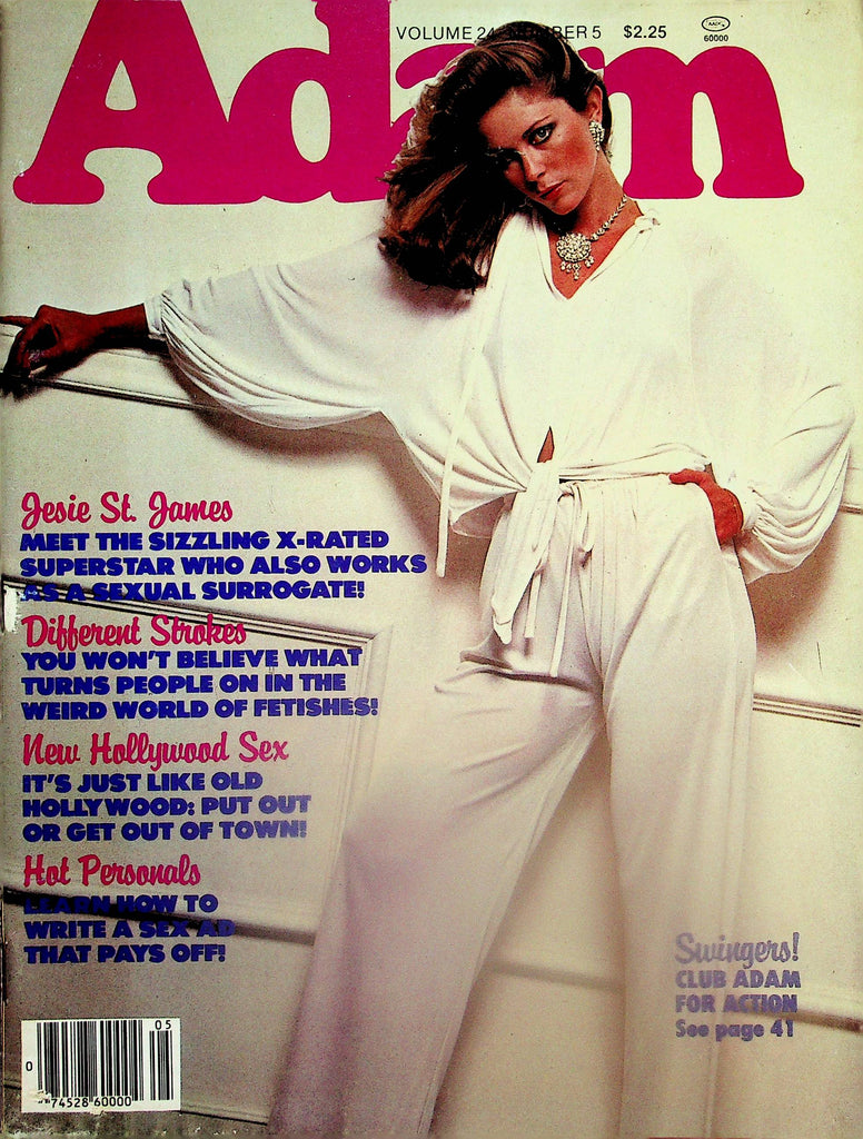 Adam Magazine  Jesie St. James / Centerfold Girl Kristen  vol.24 #5  1980  051925lm-p