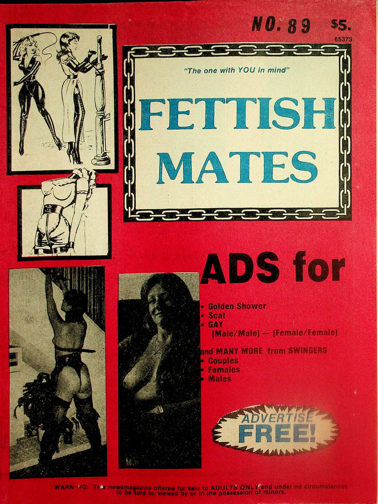 Fetish Mates Contact Newspaper Magazine  #89  1970's  082125lm-p2