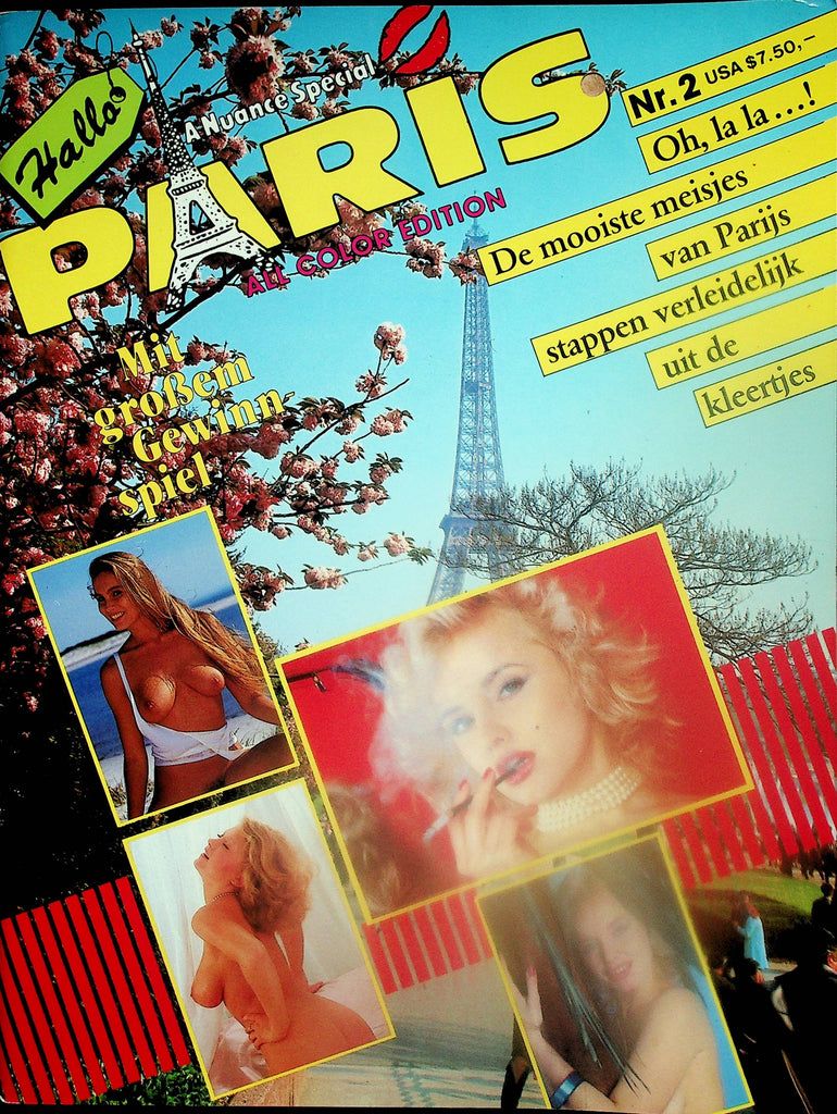 Hallo Paris German International Magazine  Prettiest Girls Of Paris  #2  1987   102325lm-p