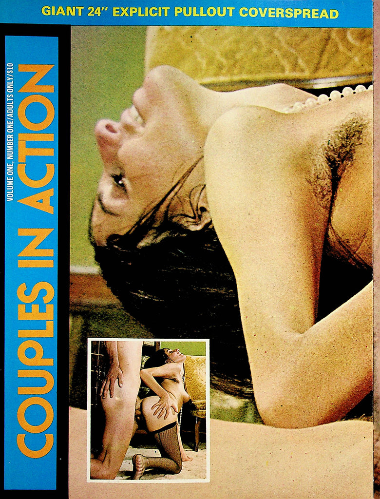 Couples In Action Magazine  Giant 24" Explicit Pullout Coverspread  vol.1 #1  1970's    071823lm-p