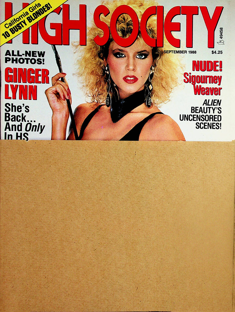 High Society Magazine Ginger Lynn / John Holmes September 1988 new 010 –  Mr-Magazine