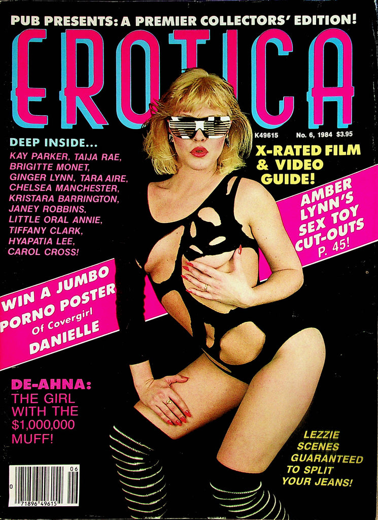 Erotica Magazine  Covergirl Danielle / Amber Lynn  #6 1984      121723lm-p