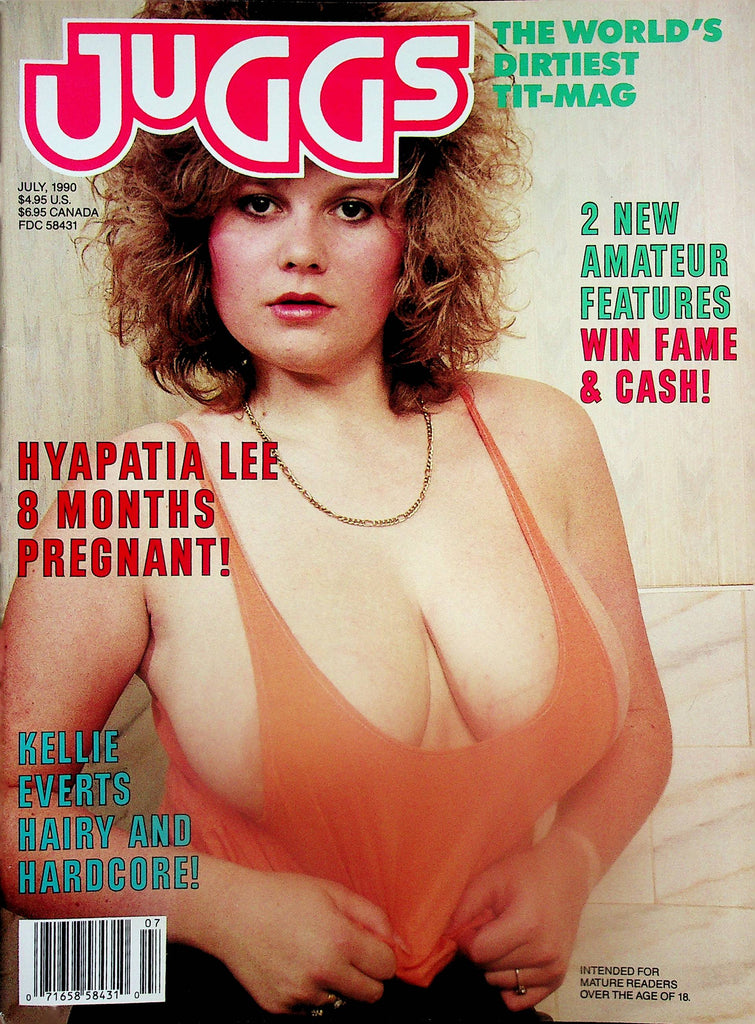 Juggs Magazine   Covergirl Anita /  Hyapatia Lee Pregnant!  July 1990 072126AMP-