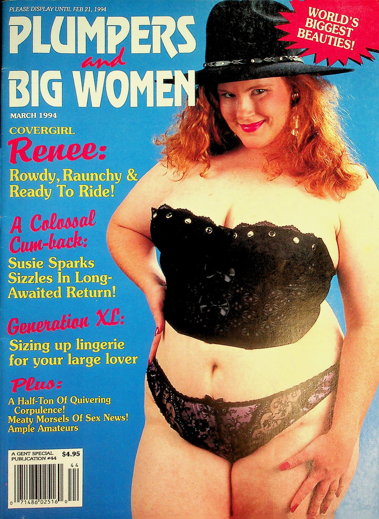 Plumpers and Big Women Magazine  Cover Renee / Susie Sparks  March 1994   062426lmp-GSC