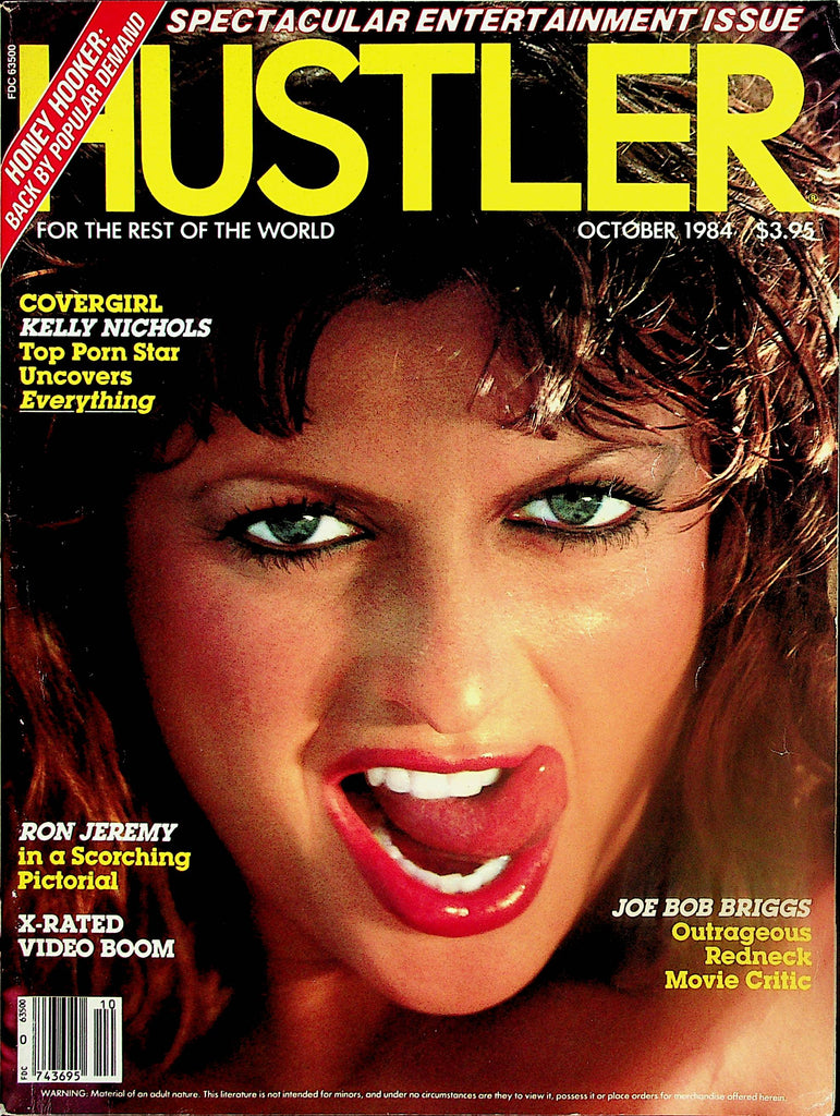 Hustler Magazine   Covergirl Kelly Nichols / Ron Jeremy  October 1984  112123lm-p2