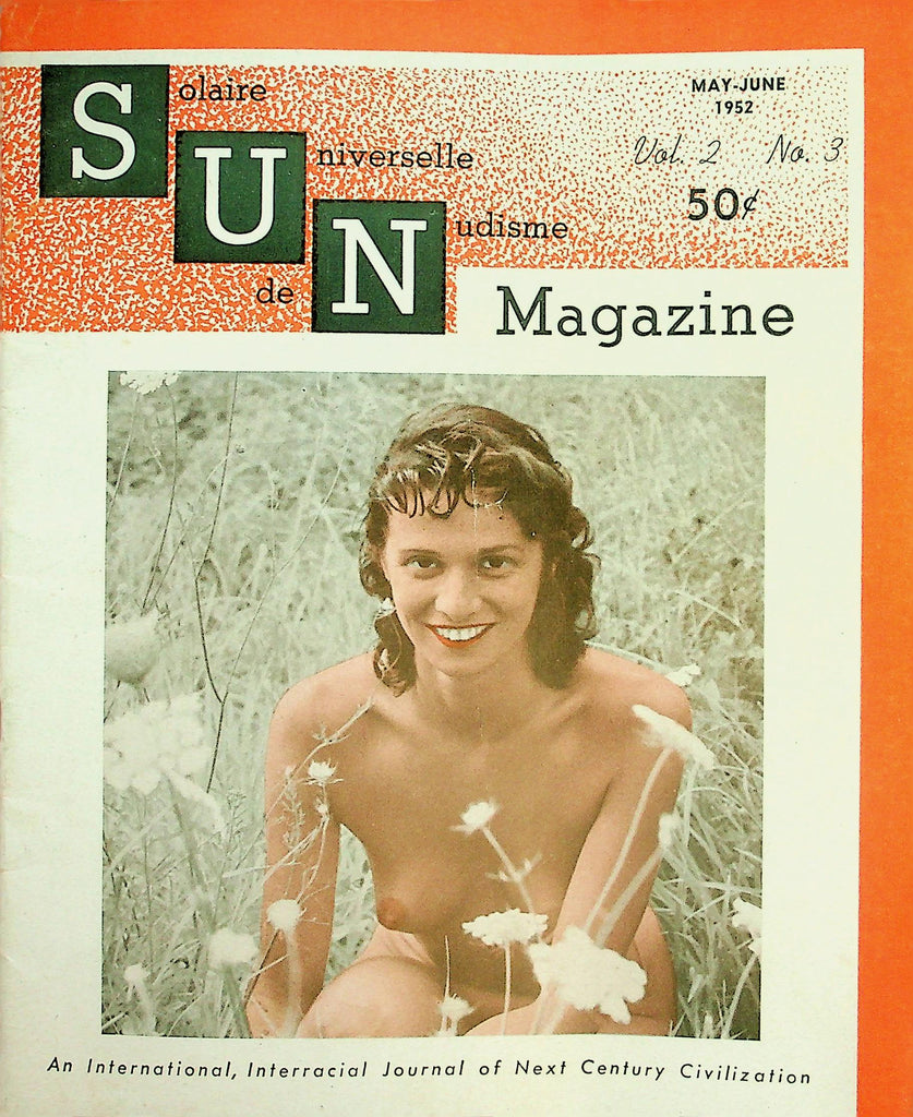 Sun Nudist Digest Magazine  World-Wide Nudist Pictorial  May-June 1952      012426lmp