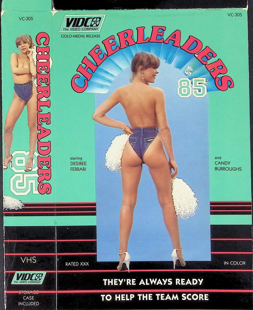 Cheerleaders 85 with Desiree Ferrari, Candy Burroughs Robin Stone Adult VHS Vidco 033126AKVHS